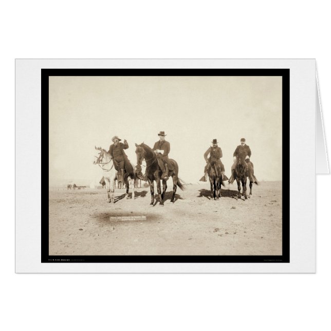 Bufalo Bill y oficiales del ejército SD 1891 (Anverso (Horizontal))