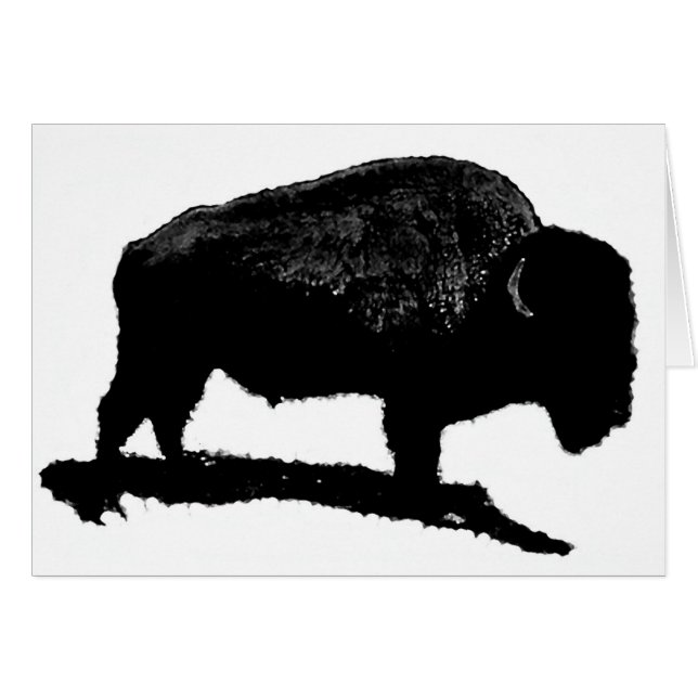Búfalo blanco y negro (Anverso (Horizontal))
