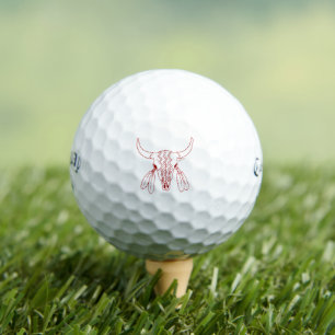 Búfalo de Fantasma Rojo Bolas de golf Supersoft 12