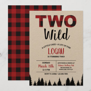 Búfalo Tocó Segunda Invitación de Cumpleaños Dos S