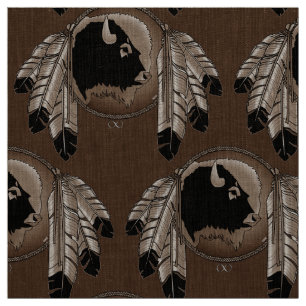 Búfalo tribal de la tela del arte de la fauna de