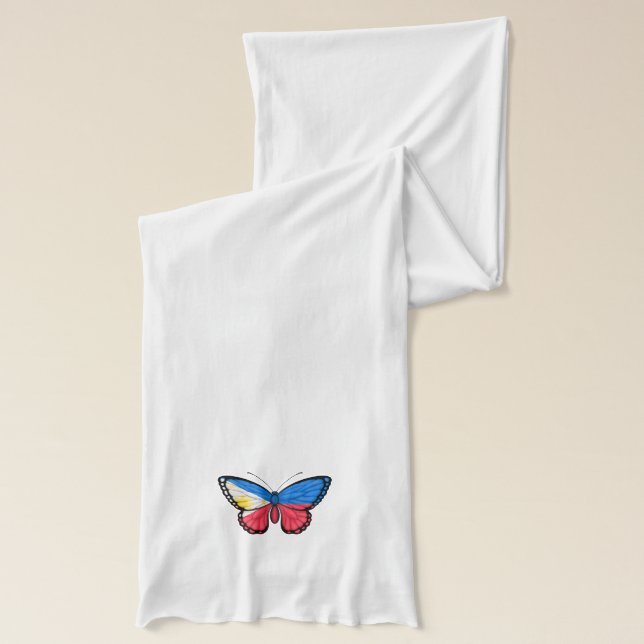 Bufanda Bandera filipina de la mariposa (Izquierda)