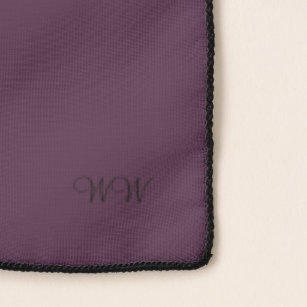 Bufanda con monograma del guardarropa del color