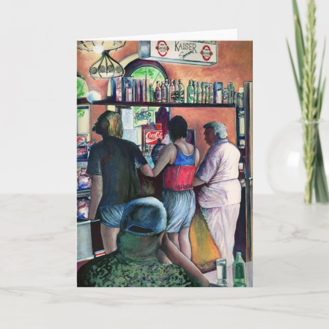 Bufe de golf Budapest Hungría Tarjeta de saludo (Anverso)