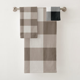 Buffalo Check Beige Cream Ivory Gingham