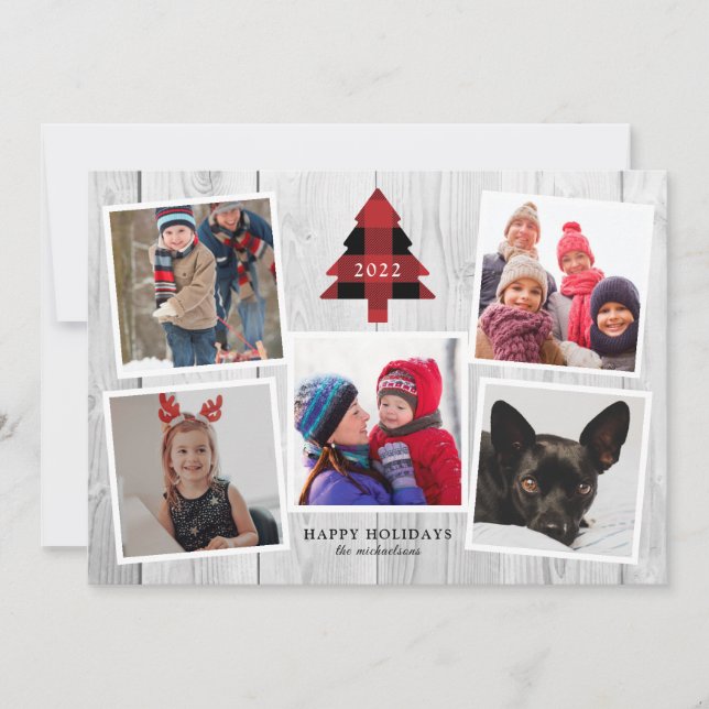 BUFFALO COMPRUEBA Collage de fotos DE ÁRBOL NAVIDA (Anverso)