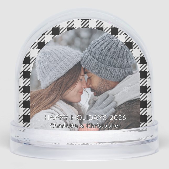 Buffalo Plaid Black White Fall (Anverso)