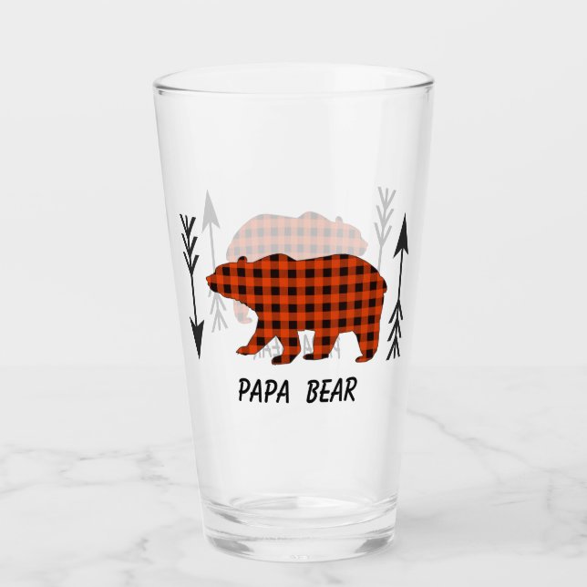 Buffalo Plaid Papa Bear (Anverso)