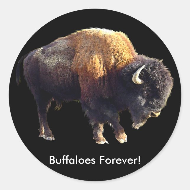 ¡Buffaloes Para Siempre! Pegatinas de arte de Biso (Anverso)