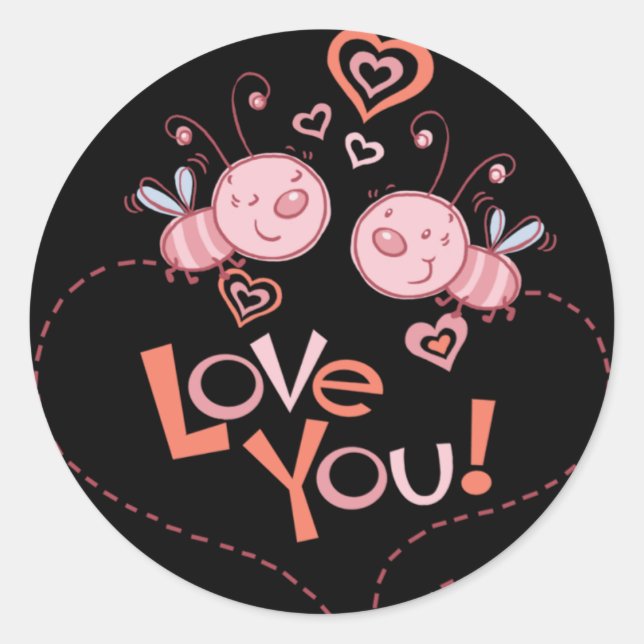 ¡bugs de amor! PEGATINAS (Anverso)