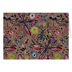 Bugs de garabatos en mocha marrón