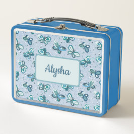 Bugs de perro mariposas - azul - patrón de niños.