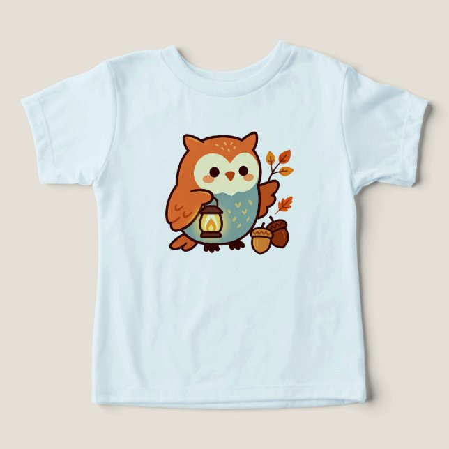 Búho adorable de otoño (Diseño delantero )