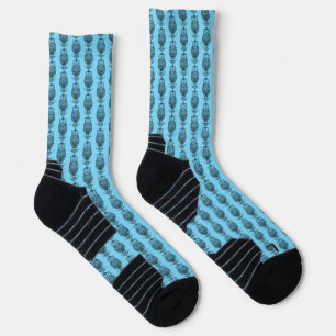 Búho (azul) - Calcetines deportivos