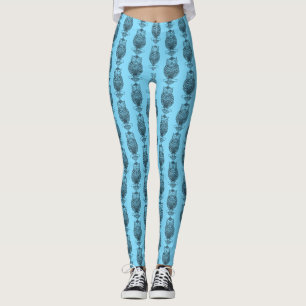 Búho (azul) - Leggings