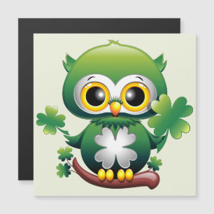 Búho Bebé Lindo Dibujo de San Patricio