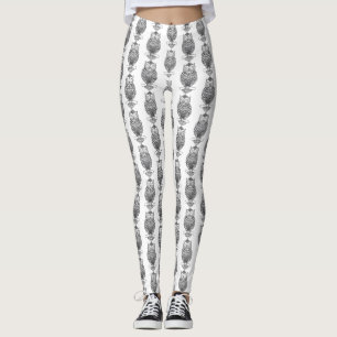 Búho (blanco) - Leggings