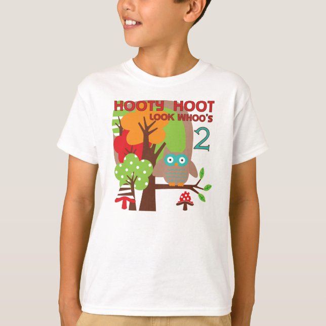 Búho camisetas y regalos de cumpleaños (Anverso)