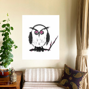 Búho chino - Impresión artística