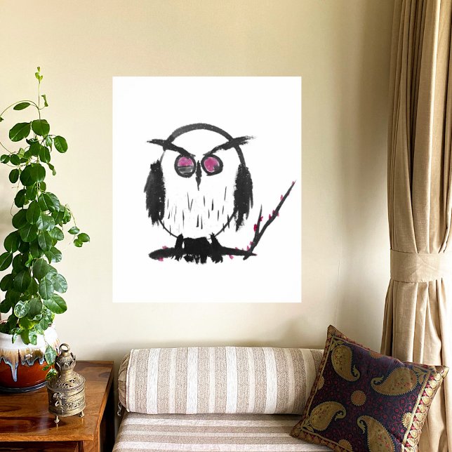 Búho chino - Impresión artística (Subido por el creador)