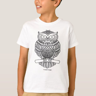 Búho (clásico) - Camiseta básica para niño
