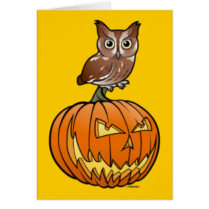 Búho de chillido del este de Halloween