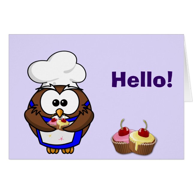 búho de cocinero de bizcocho (Anverso (Horizontal))