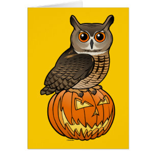 Búho de Eagle del eurasiático de Halloween