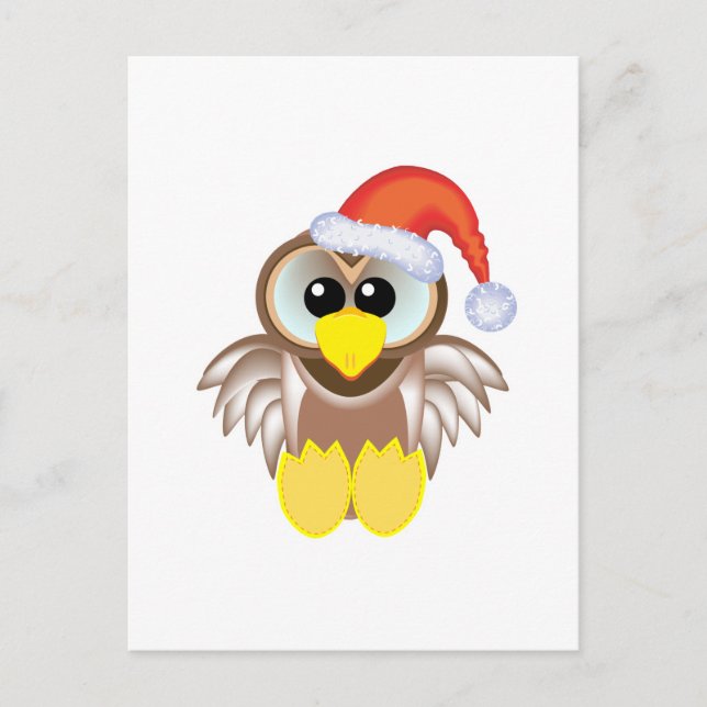 Búho de Navidad de Goofkins lindo Santa (Anverso)