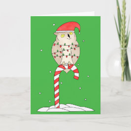 Búho de Navidad Lindo Divertido