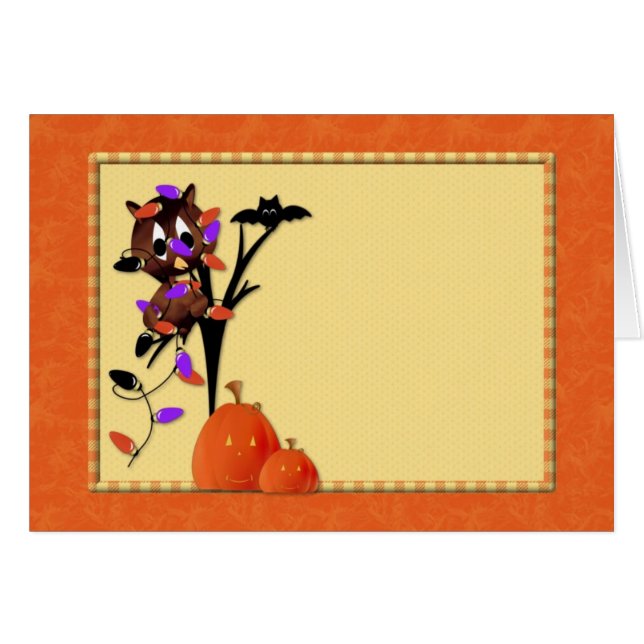 Búho en árbol con bata (Anverso (Horizontal))