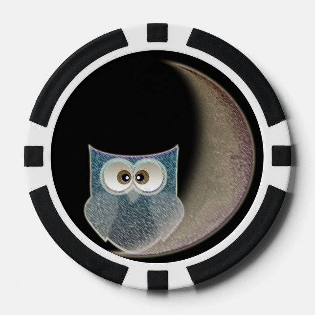 Búho en el póquer de Chip Luna (Anverso)