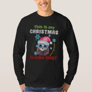 Búho Esta Es Mi Camiseta De Navidad De Pijama