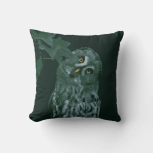 Búho Gris Grande Almohada American MoJo