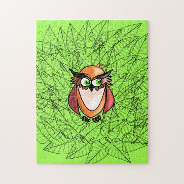 Búho Jigsaw rompecabezas (Vertical)