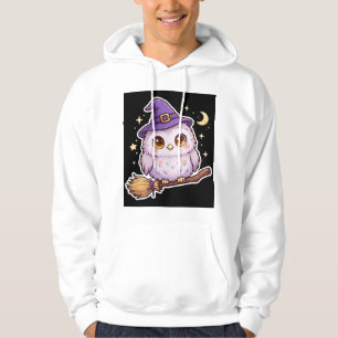 Búho Lindo Con Sombrero De Bruja Sudadera De Hallo