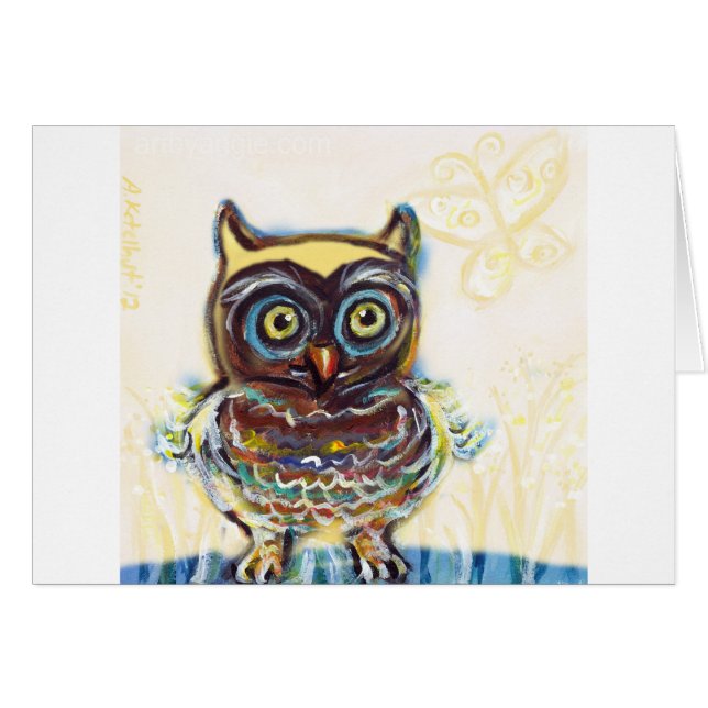 búho lindo del bebé (Anverso (Horizontal))