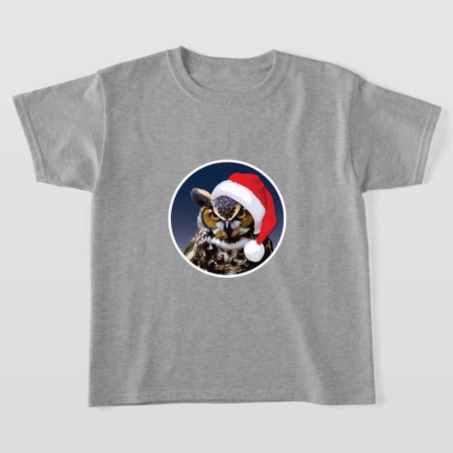 Búho navidad - Camiseta básica para niños (Distribución)