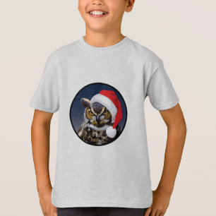 Búho navidad - Camiseta básica para niños