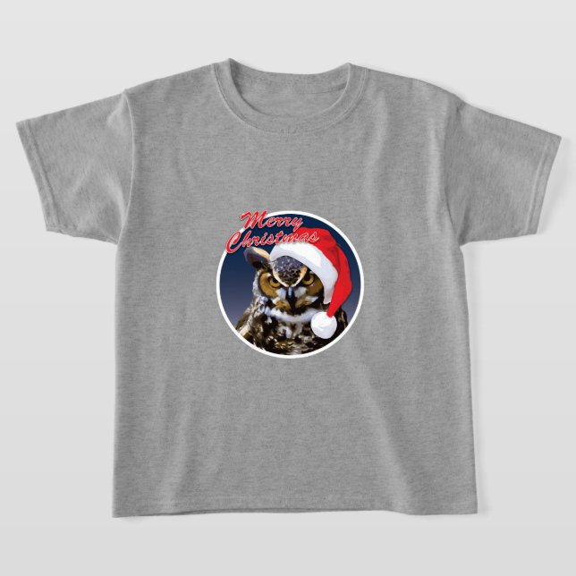 Búho navidad - Camiseta básica para niños (Distribución)