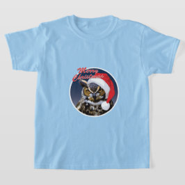 Búho navidad - Camiseta básica para niños