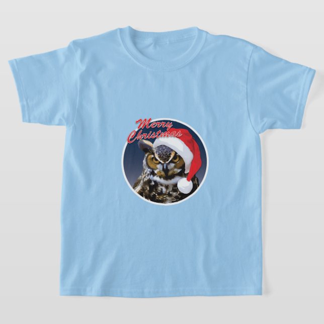 Búho navidad - Camiseta básica para niños (Distribución)