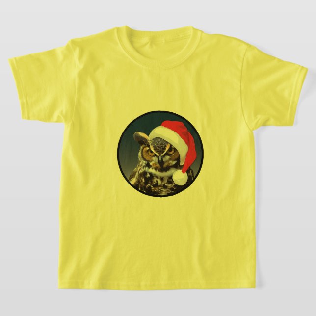 Búho navidad - Camiseta básica para niños (Distribución)