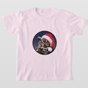 Búho navidad - Camiseta básica para niños