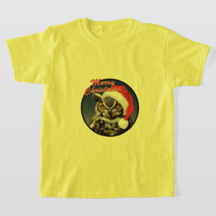 Búho navidad - Camiseta básica para niños