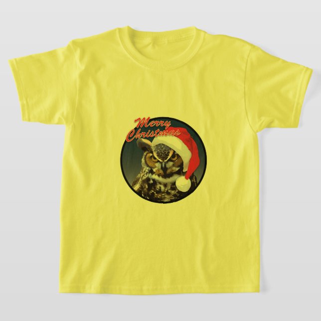 Búho navidad - Camiseta básica para niños (Distribución)