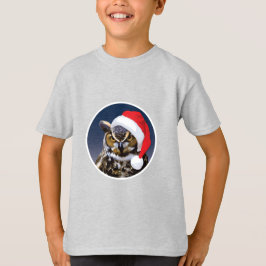 Búho navidad - Camiseta básica para niños