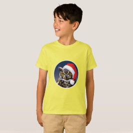 Búho navidad - Camiseta básica para niños