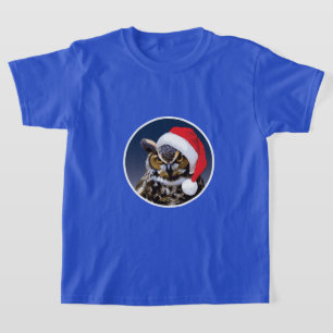 Búho navidad - Camiseta básica para niños