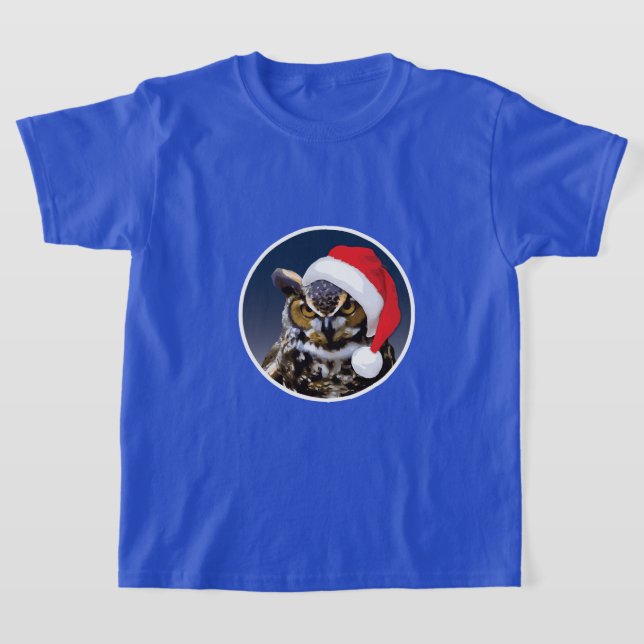 Búho navidad - Camiseta básica para niños (Distribución)